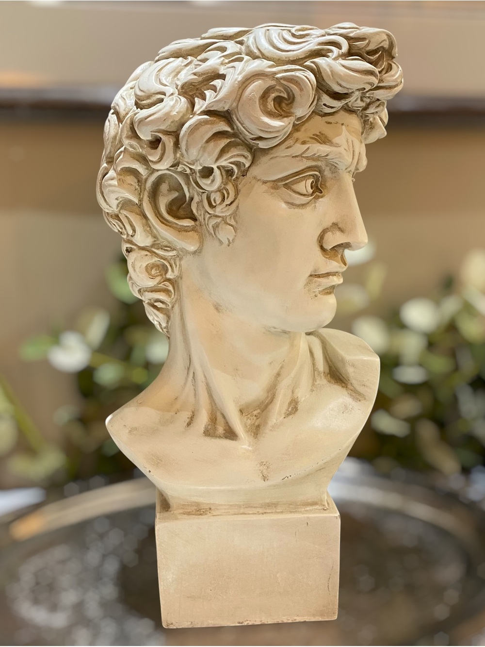 Vintage Large 16” Michelangelo Bust Sculpture Resin Neo-Classical Old World - Picture 7 of 8
